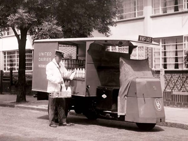 First Electric Milk Float 1947