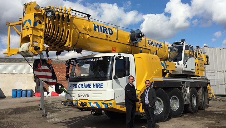 Hird takes delivery of Grove