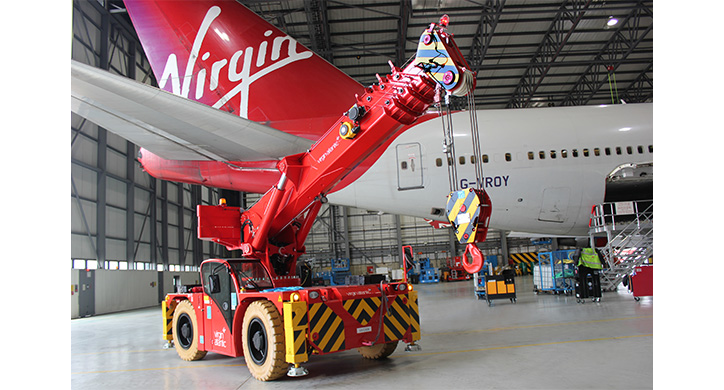 Virgin Atlantic heralds new era in aircraft maintenance with Valla mini crane