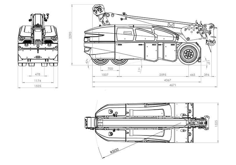 Valla V130RX - Dimensions - Winch