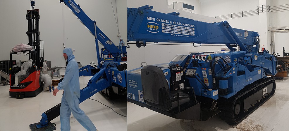 Spider crane helps futuristic farmers go up in the world