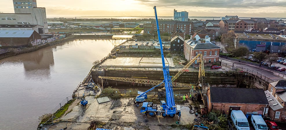 Historical dock crane gets restoration lift from Hird