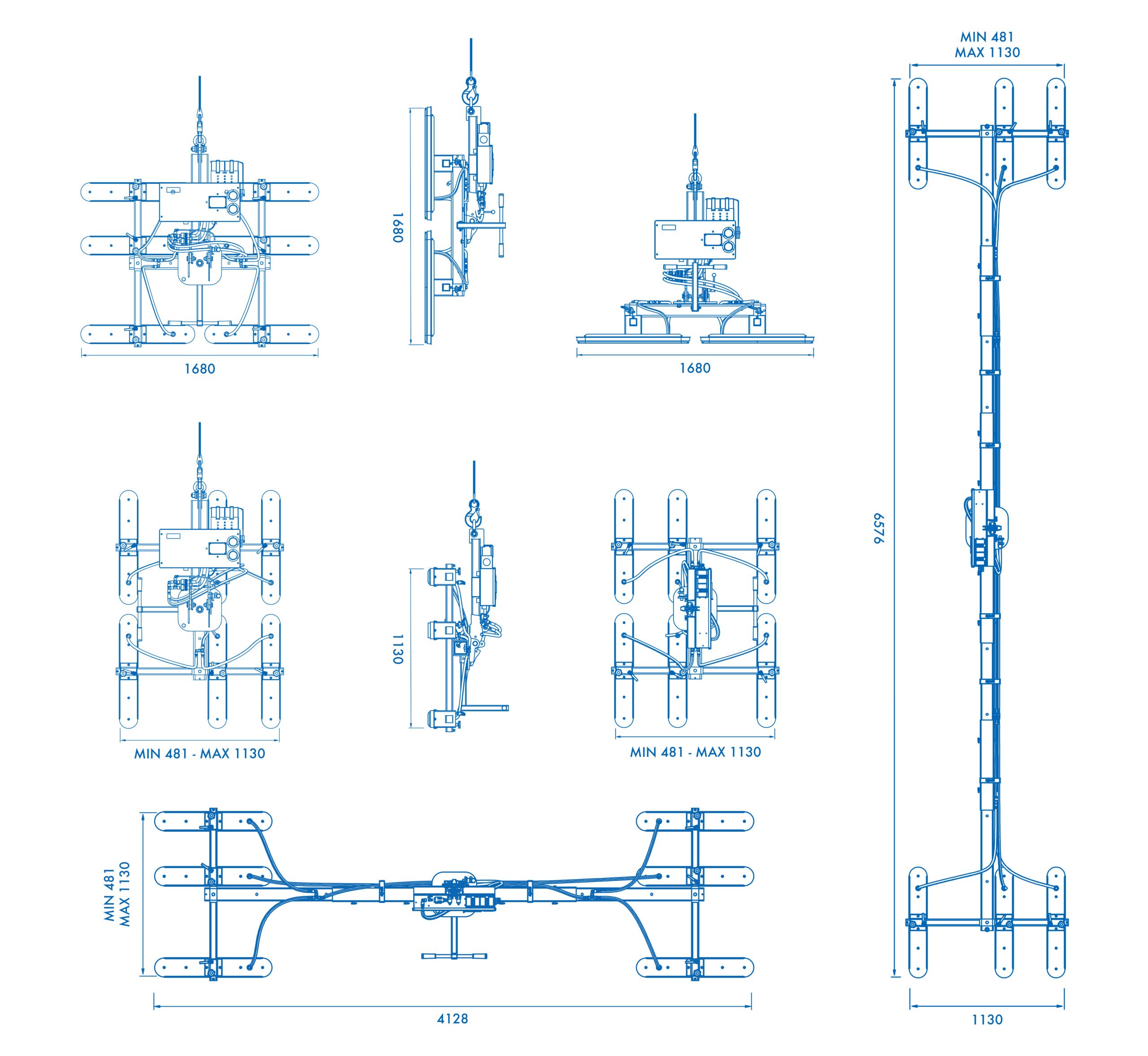 CL1-6 - Cladding Lifter - Dimensions