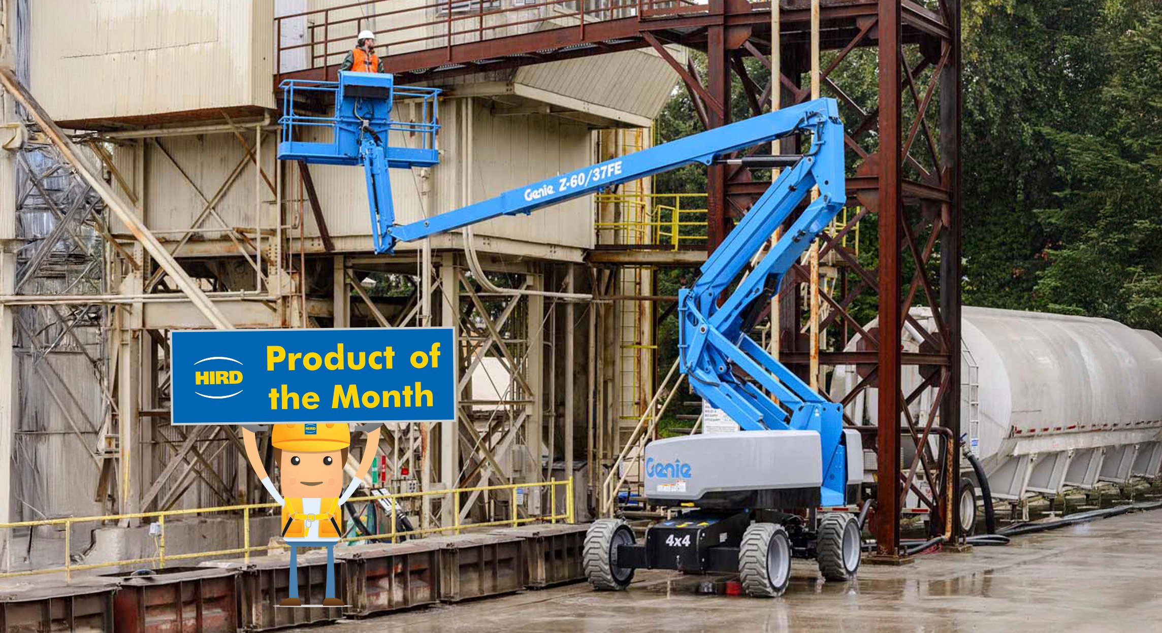 Product of the Month – Genie Z60FE articulating cherry picker