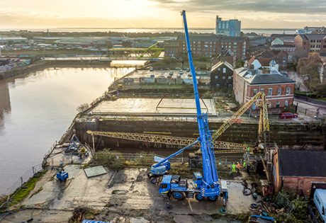 Historical dock crane gets restoration lift from Hird
