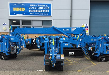 Hird expands mini crane and glass lifting fleets
