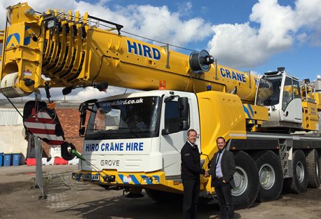 Hird takes delivery of Grove