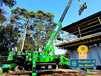 Product of the Month – Maeda MC305 all-electric spider crane