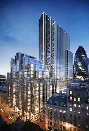 40 Leadenhall Street is located in the City of London’s insurance district